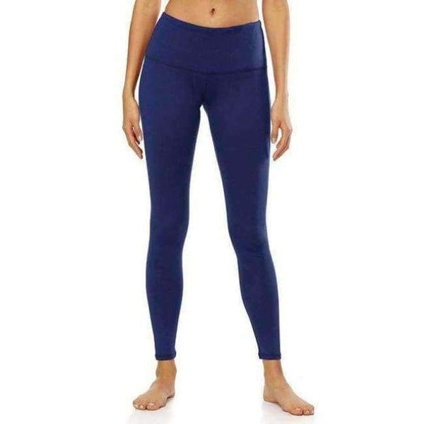 Planet Gates Blue / S Fitness Women Elastic High Waist Solid Sport Yoga Running Bodybuilding Training Plus Size 2XL Stretch Slim Tight Legging