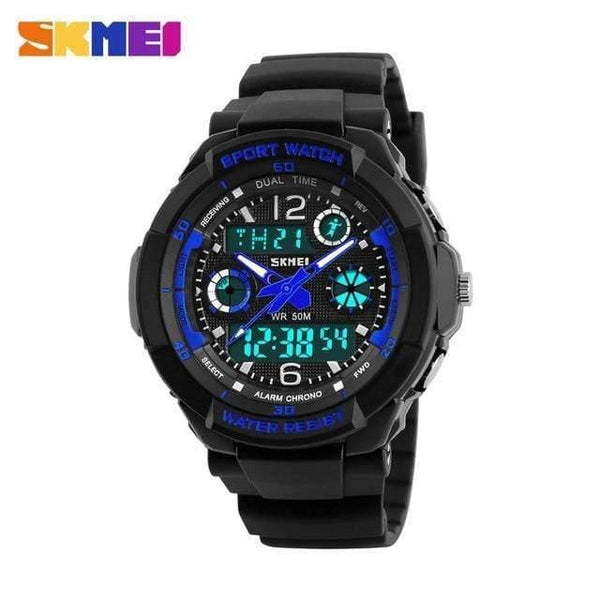 Planet Gates Blue S Kids Watches Anti-Shock 5Bar Waterproof Outdoor Sport Children Watches Fashion Digital Watch Relogio Masculino 0931
