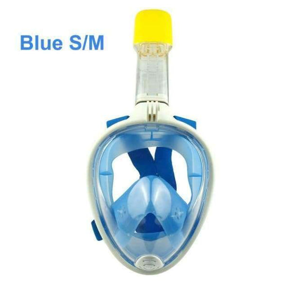 Planet Gates Blue  S  M / China Swimming Underwater Children Adult Diving Mask Full Face Spearfishing Snorkel Mask Silicone Plastic Scuba Mask