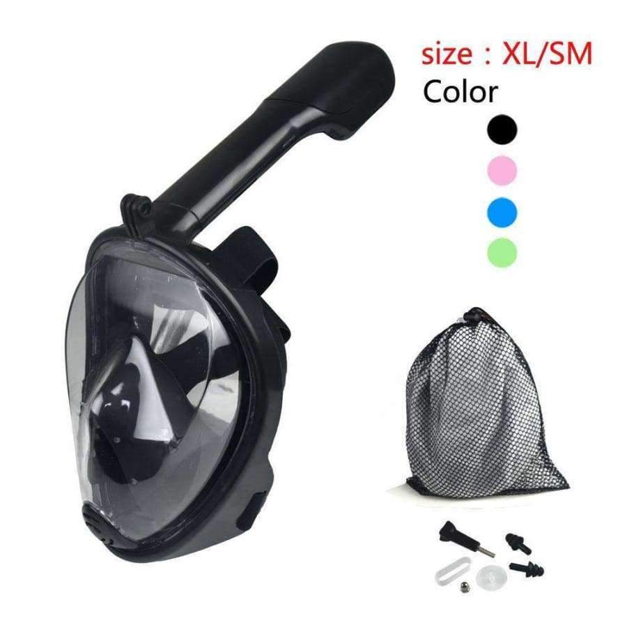 Planet Gates Blue S M Full Face Snorkeling Mask Set Diving Underwater Swimming Training Scuba Mergulho Snorkeling Mask For Gopro Camera