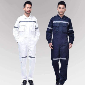 Planet Gates Blue / S Men's Work clothing Reflective Strip Coveralls Working Overalls Windproof Road Safety Uniform Workwear Maritime Clothing