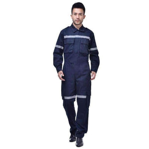Planet Gates Blue / S Men's Work clothing Reflective Strip Coveralls Working Overalls Windproof Road Safety Uniform Workwear Maritime Clothing