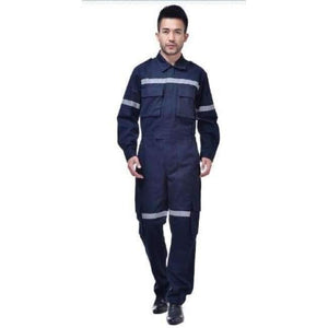 Planet Gates Blue / S Men's Work clothing Reflective Strip Coveralls Working Overalls Windproof Road Safety Uniform Workwear Maritime Clothing