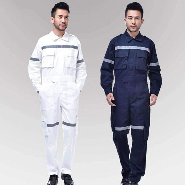 Planet Gates Blue / S Men's Work clothing Reflective Strip Coveralls Working Overalls Windproof Road Safety Uniform Workwear Maritime Clothing