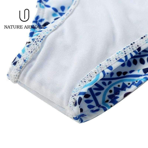 Planet Gates Blue / S New stripe sexy swimsuit print swimwear beach swimming suit for women bikini push up swimwear women