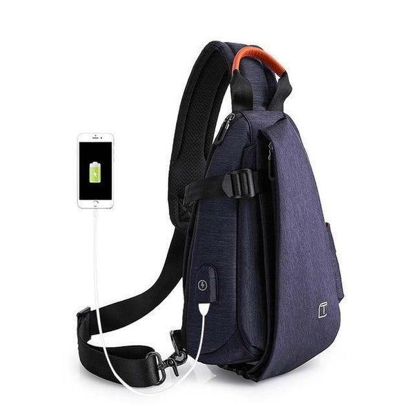 Planet Gates blue-S / Russian Federation Multifunction Fashion Crossbody Bags Men USB Charging Chest Pack Short Trip Messengers Bag Water Repellent Shoulder Bag
