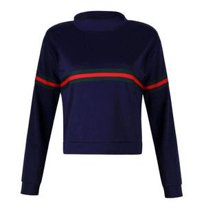 Planet Gates Blue / S Stripe Summer Autumn T Shirt Femme Causal T Shirt Women Top Female T Shirt Long Sleeve White T-shirt Woman Tshirt Top