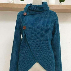 Planet Gates Blue / S Women Autumn Winter Fashion 5 Colors Knitted Thick Warm Sweater Cardigans Ladies Slim Cardigan Knit Tops 2018
