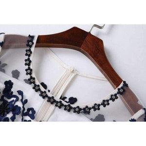 Planet Gates blue / S Womens Fashion Party Wedding Event Long Summer Dress 2018  Female Exquisite Embroidery Lace Maxi Vestido Mujer