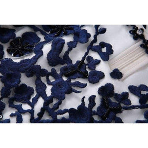 Planet Gates blue / S Womens Fashion Party Wedding Event Long Summer Dress 2018  Female Exquisite Embroidery Lace Maxi Vestido Mujer