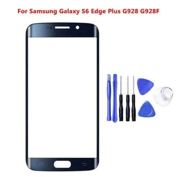 Planet Gates blue S6 Edge plus Replacement LCD Front Touch Screen Panel Outer Glass Lens For Samsung Galaxy S6 edge Plus G9280 G928H/F With Free Tools
