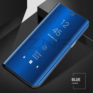 Planet Gates Blue / S7 ZNP Clear View Smart Mirror Flip Case For Samsung Galaxy S9 S8 Plus S7 S6 Edge Phone Cover For Samsung Note 8 A3 A5 A7 A8 Case