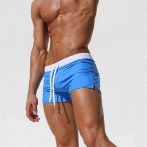Planet Gates Blue shorts / S Summer Swimwear Men Swimsuit Maillot De Bain Boy Swim Suits Boxer Shorts Swim Trunks Swimming Surf Banadores mayo sungas