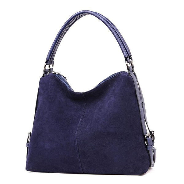 Vintage Nubuck Leather Bags  Larger Totes Women Crossbody Bags All-match Faux Suede Shoulder Bag