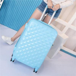 Planet Gates blue single / 20" Luggage Set with Handbag,Women Travel Suitcase Bag with Cosmetic Bag,20"22"24"26"28"inch Wheel Trolley Case