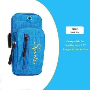 Planet Gates Blue small Armband For iPhone X 8 7 Plus Arm Phone Holder Case For Xiaomi Huawei Hand Sports Phone Pouch Universal For 5.0-6.2 Inch