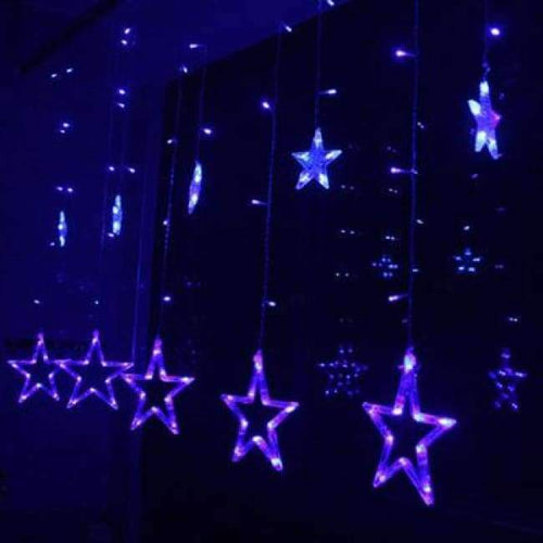 Planet Gates Blue / small stars Led Christmas Lights AC 220v LED Star Curtain Light Holiday lights for Party/New year Decoration Christmas Lights