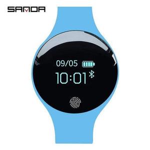 Planet Gates blue Smart Watch Kids 3D Touch Screen Digital Led Sport Watch Silicone Child Wrist Clock Relogio Masculino