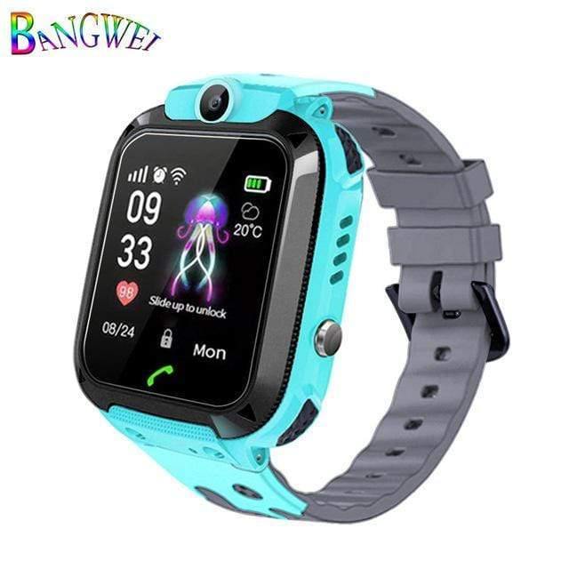 Planet Gates Blue Smart watch LBS Kid Smart Watches Baby Watch for Children SOS Call Location Finder Locator Tracker Anti Lost Watches