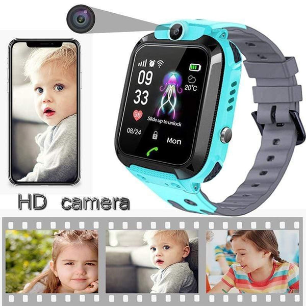 Planet Gates Blue Smart watch LBS Kid Smart Watches Baby Watch for Children SOS Call Location Finder Locator Tracker Anti Lost Watches