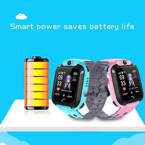 Planet Gates Blue Smart watch LBS Kid Smart Watches Baby Watch for Children SOS Call Location Finder Locator Tracker Anti Lost Watches