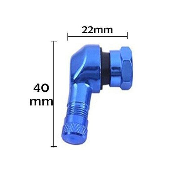 Planet Gates blue / SPAIN 2pcs 90 Degree CNC Motorcycle Rim Tire Wheel Tubeless Valve Stems For Rim Wheel Parts Accessories Goods
