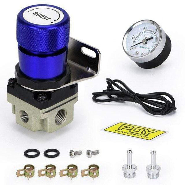 Planet Gates Blue / SPAIN LZONE - T2 UNIVERSAL ADJUSTABLE MANUAL GAUGE TURBO BOOST CONTROLLER 1-150 PSI SR20DET SR JR5811
