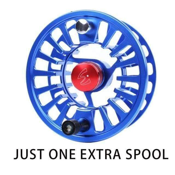 Planet Gates BLUE SPOOL / 9000 Series Fly Fishing Reel 3/4/5/6/7/8WT CNC Machined Aluminium Micro Adjusting Drag Fly Reel