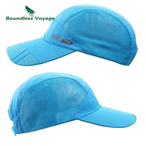 Sports Hat Lightweight Breathable Soft Outdoor Run Cap Waterproof Headgear - Planet Gates