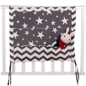 Planet Gates Blue Star Baby Cot Bed Nursery Hanging Storage Bag Crib Organizer Storage Bag 60*50cm Toy Diaper Pocket for Crib Bedding Set