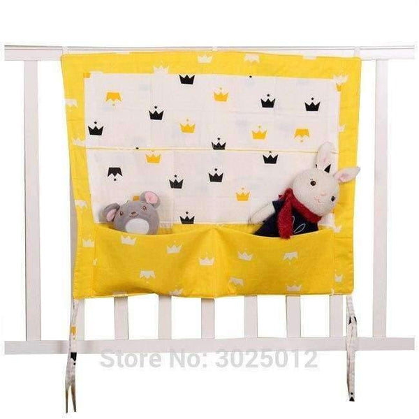 Planet Gates Blue Star Baby Cot Bed Nursery Hanging Storage Bag Crib Organizer Storage Bag 60*50cm Toy Diaper Pocket for Crib Bedding Set