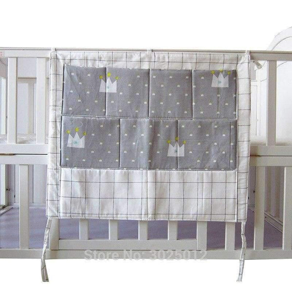 Planet Gates Blue Star Baby Cot Bed Nursery Hanging Storage Bag Crib Organizer Storage Bag 60*50cm Toy Diaper Pocket for Crib Bedding Set