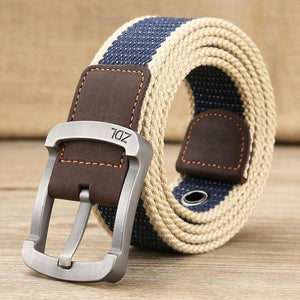 Planet Gates Blue stripe 1 / 110cm Military belt outdoor tactical belt men&women high quality canvas belts for jeans male luxury casual straps