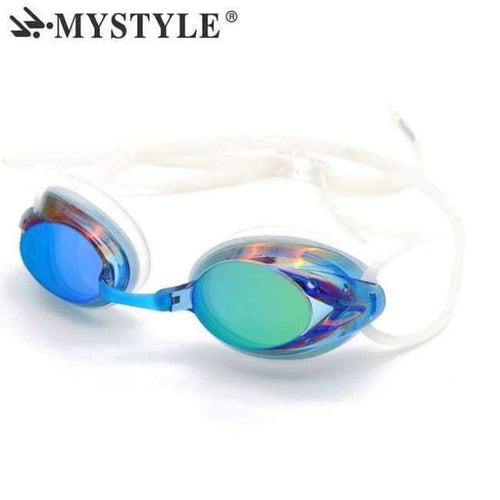 Planet Gates blue Swim Glasses for Men Adjustable Electroplating Waterproof Anti-fog UV Women Swimming Pool Goggles Professional Adult Eyewear