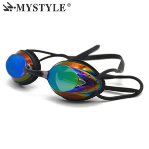 Planet Gates blue Swim Glasses for Men Adjustable Electroplating Waterproof Anti-fog UV Women Swimming Pool Goggles Professional Adult Eyewear