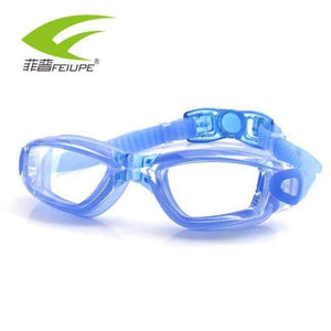 Planet Gates Blue Swim Goggles Silicone Swimming Glasses Anti Fog UV Protection Optical Waterproof for Men Women Adults Sportswear