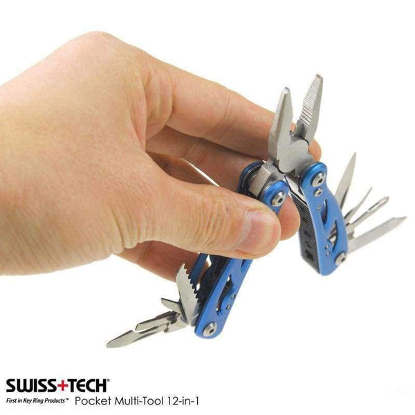 Planet Gates Blue Swiss Tech Pocket Multi-tool 12-in-1 Pliers Folding Knife EDC Outdoor Camping Equipment Survival Screwdriver Travel Kits Gear