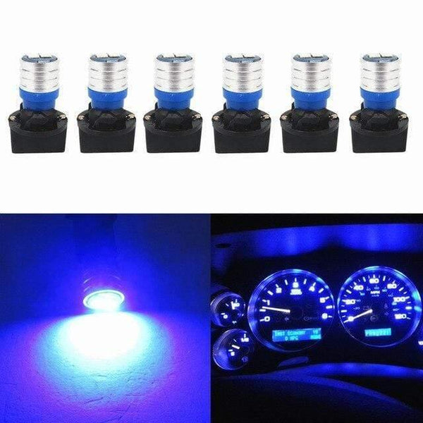 Planet Gates Blue T10 Led Interior Lights Car Gauge Dashboard Dash Light Instrument Cluster Panel W5W 194 Bulb Twist Socket PC195 PC194 PC168