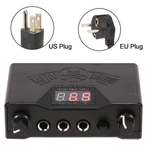 Planet Gates Blue Tattoo Power Supply Double Digital Display Permanent Makeup Tattoo Power Supplies Machine For Liner Shader