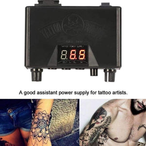 Planet Gates Blue Tattoo Power Supply Double Digital Display Permanent Makeup Tattoo Power Supplies Machine For Liner Shader