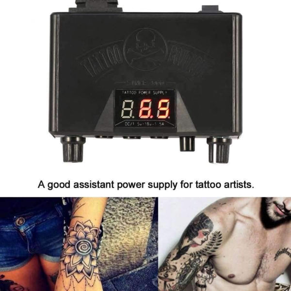 Planet Gates Blue Tattoo Power Supply Double Digital Display Permanent Makeup Tattoo Power Supplies Machine For Liner Shader
