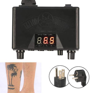 Planet Gates Blue Tattoo Power Supply Double Digital Display Permanent Makeup Tattoo Power Supplies Machine For Liner Shader