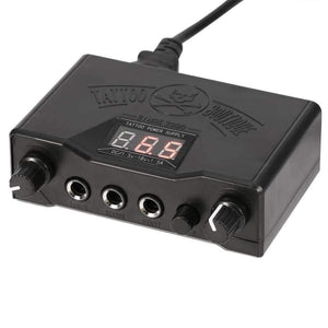 Planet Gates Blue Tattoo Power Supply Double Digital Display Permanent Makeup Tattoo Power Supplies Machine For Liner Shader