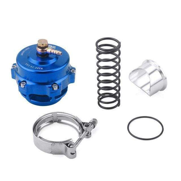 Planet Gates blue Tial style 50mm Blow Off Valve CNC BOV Authentic with v-band Flange with logo RS-BOV027