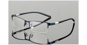Planet Gates Blue Titanium Glasses Frame Men Eyeglasses Computer Optical Prescription Reading Clear Eye Lens