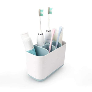 Planet Gates Blue Toothbrush & Toothpaste Storage Holder Cup Toothbrush Organizer Box Case Bathroom Accessories Toothpaste Dispenser Holder