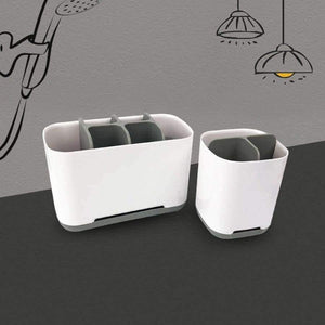 Planet Gates Blue Toothbrush & Toothpaste Storage Holder Cup Toothbrush Organizer Box Case Bathroom Accessories Toothpaste Dispenser Holder