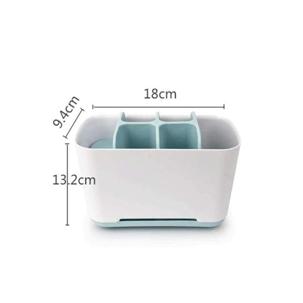 Planet Gates Blue Toothbrush & Toothpaste Storage Holder Cup Toothbrush Organizer Box Case Bathroom Accessories Toothpaste Dispenser Holder