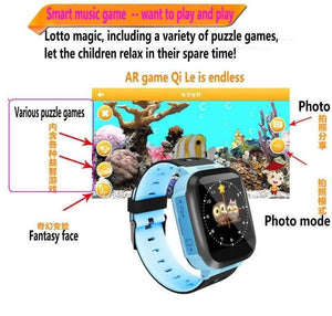 Planet Gates Blue-touch-photo Watch Smart watch GPS dual positioning watch    Multi-language children's watch