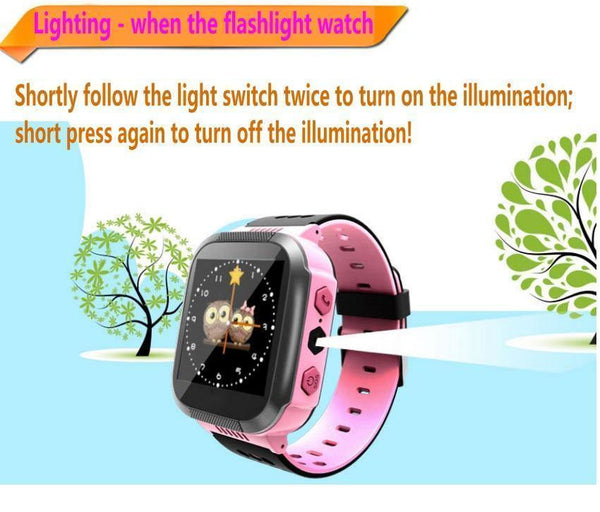 Planet Gates Blue-touch-photo Watch Smart watch GPS dual positioning watch    Multi-language children's watch
